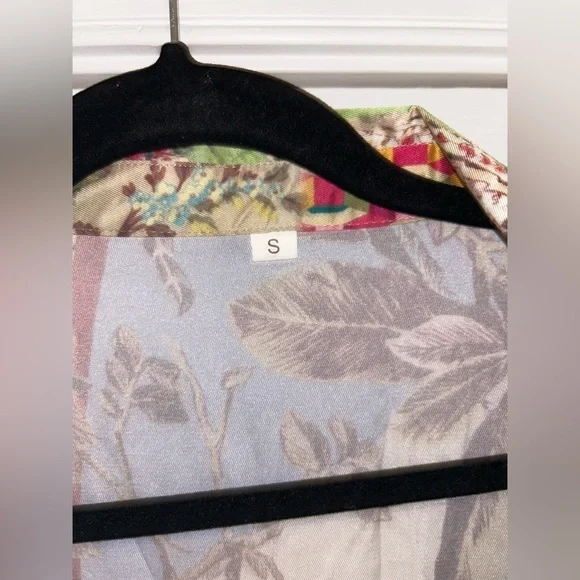 Tropical print dress. Size S. Never worn - Picture 5 of 8